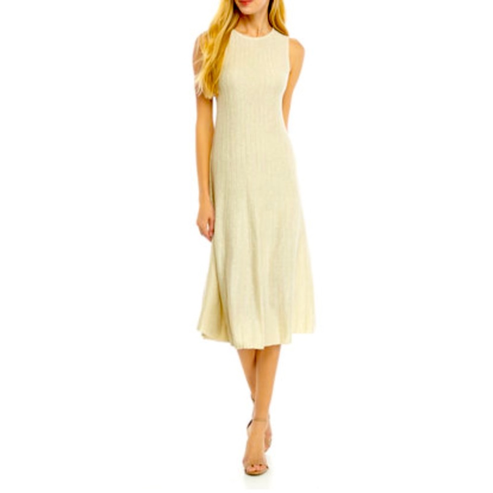 Gold CHAMPAGNE 🥂 Sweater MIDI Dress